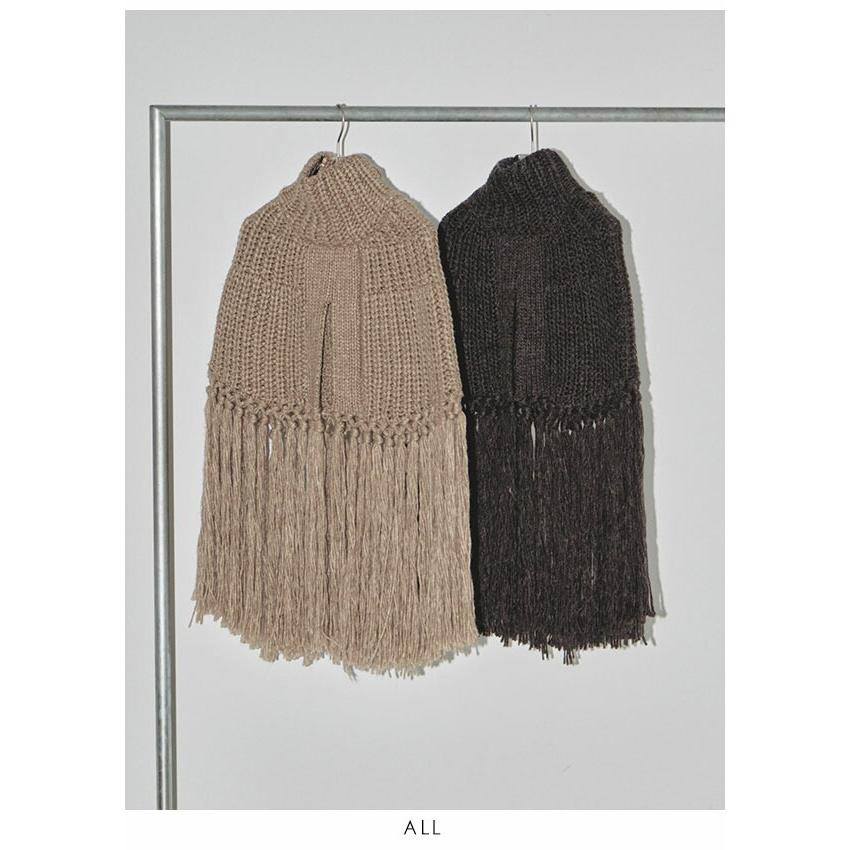 トップス todayful Fringe Knit Bustie TODAYFUL 【即納】 トゥデイフル Fringe Knit Cape 12320528 : select