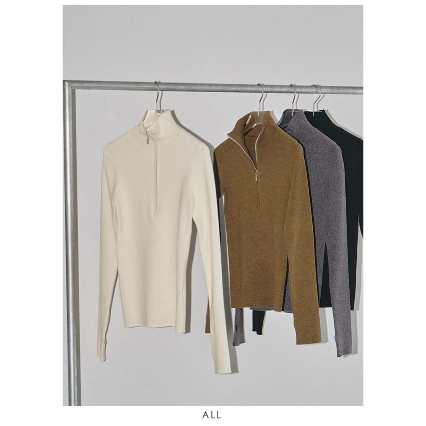 TODAYFUL トゥデイフル 2024winter トップス Halfzip Rib Knit TODAYFUL トゥデイフル 2024winter トップス Halfzip Rib Knit