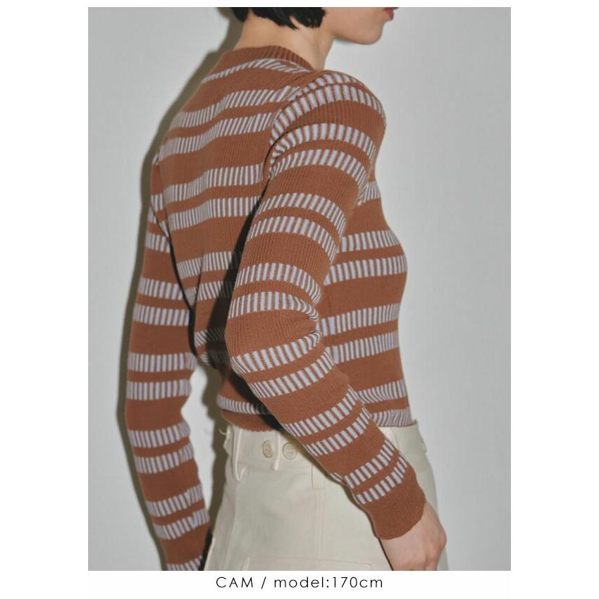 TODAYFUL 【即納】 トゥデイフル Border Crewneck Tops 12320607