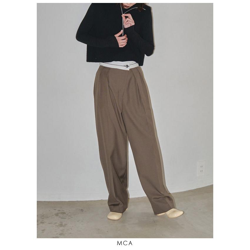 即納】 TODAYFUL トゥデイフル Front Slanting Trousers 12320704 
