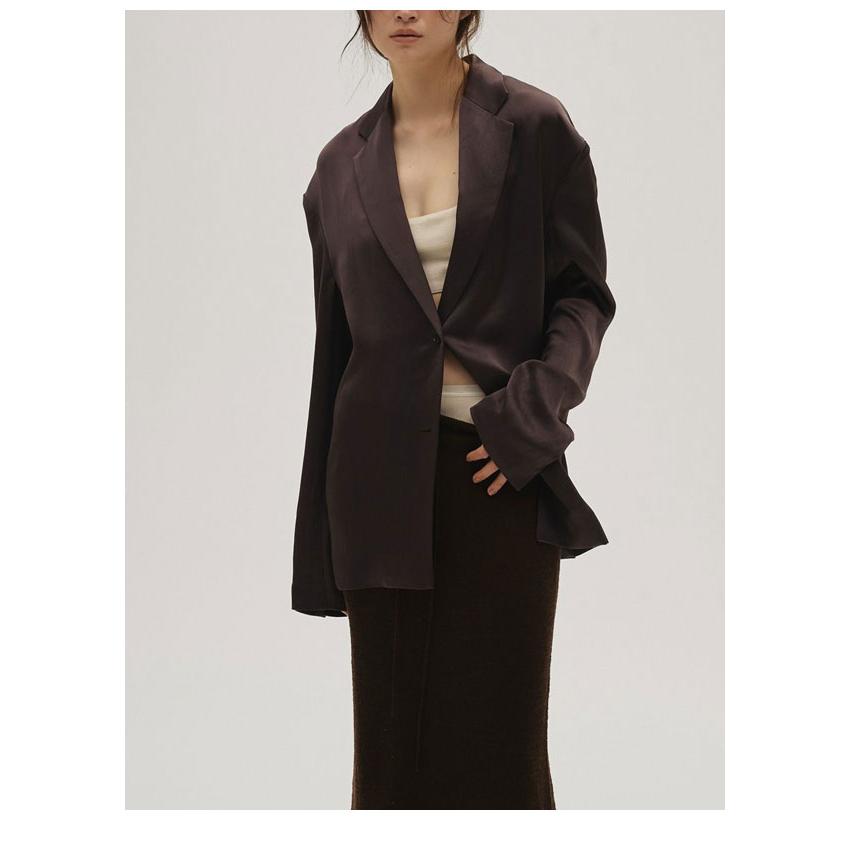 Satin Over Jacket トゥデイフル　サテン　ジャケット　ブラック TODAYFUL(トゥデイフル) Satin Over Jacket | サウスオレンジ