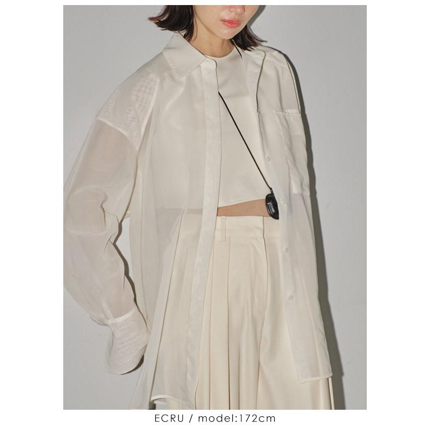 TODAYFUL Organdy Over Shirts エクリュ