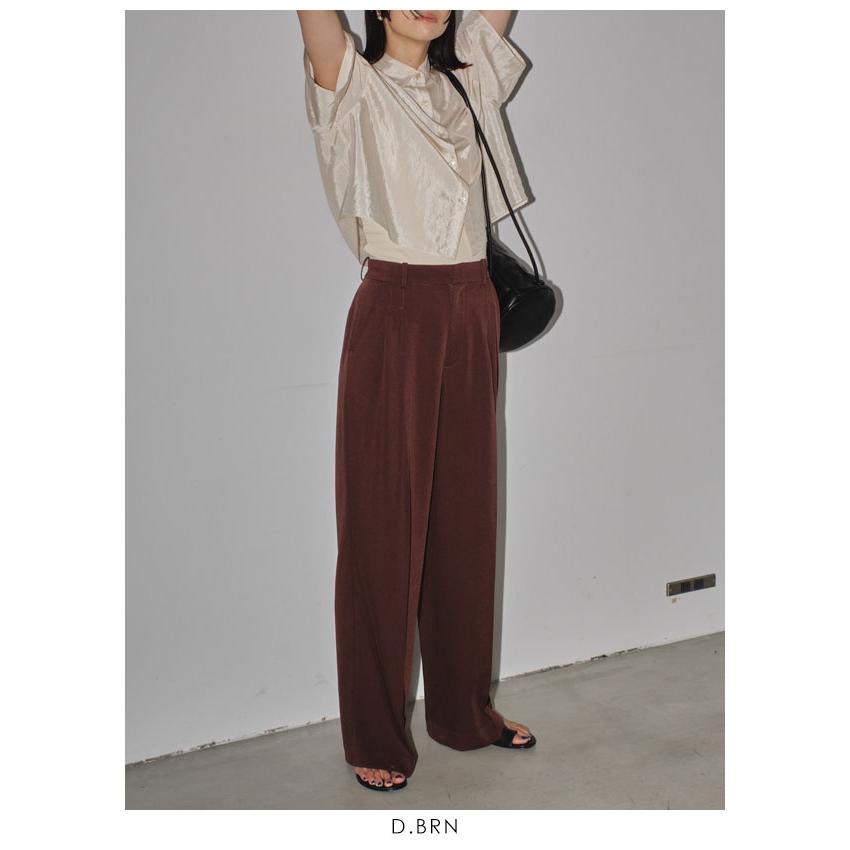 TODAYFUL トゥデイフル Tuck Wide Trousers 12410720｜doubleheart｜12