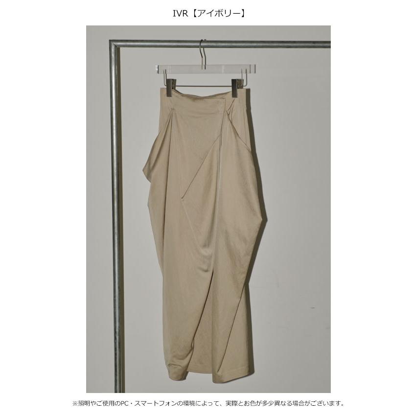 TODAYFUL トゥデイフル 5月中旬〜6月上旬予約 Satin Drape Skirt 12410803｜doubleheart｜02