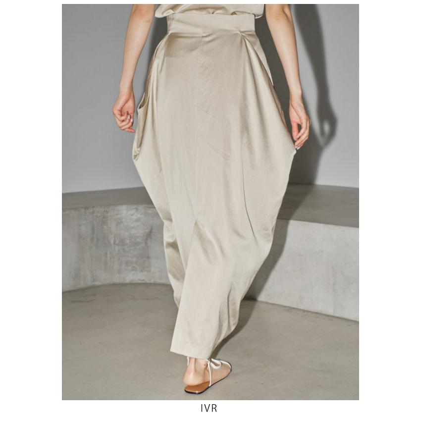 即納】 TODAYFUL 2024springsummer トゥデイフル ボトムス Satin Drape 