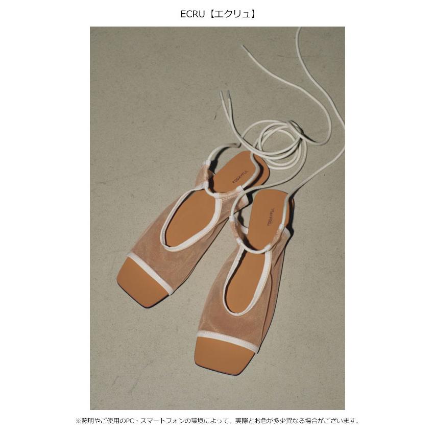 TODAYFULLaceup Mesh Sandals レースメッシュサンダル