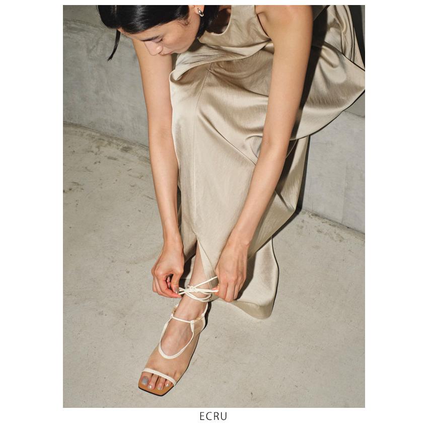 TODAYFULLaceup Mesh Sandals レースメッシュサンダル