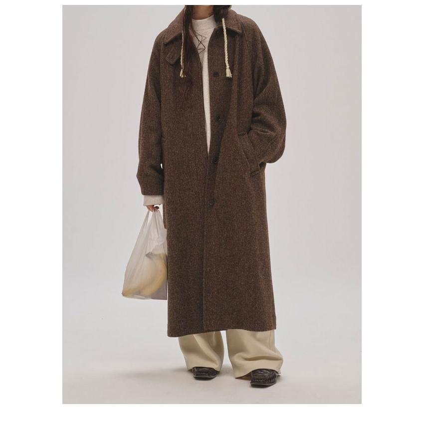 todayful wool over coat 36 ブラウン TODAYFUL トゥデイフル 2025winter アウター Mixwool Raglan