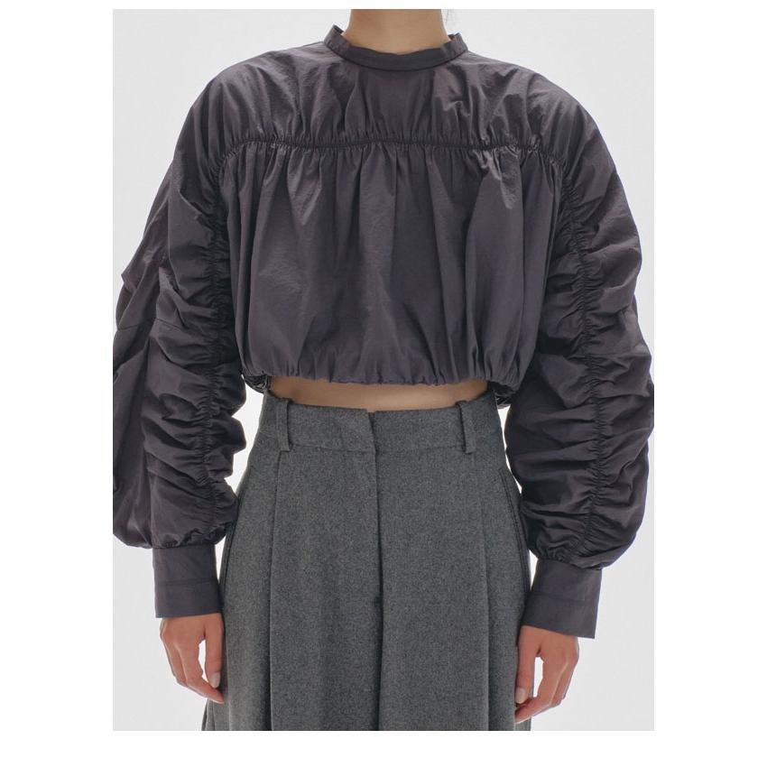 TODAYFULトゥデイフル チュールリブブラウス トップス TODAYFUL（トゥデイフル）の「Volume Sleeve Cotton Blouse