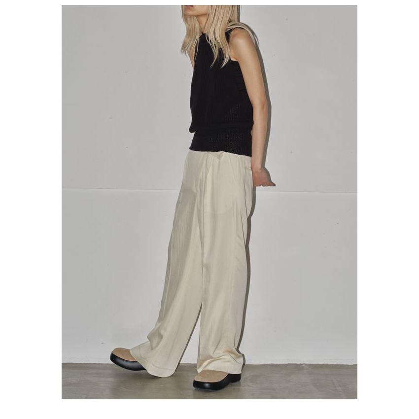 TODAYFUL 2024PreFall トゥデイフル ボトムス Asymmetry Twill Trousers 7月中旬〜8月上旬予約 アシンメトリーツイルトラウザーズ パンツ ロング丈 フルレングス｜doubleheart｜07