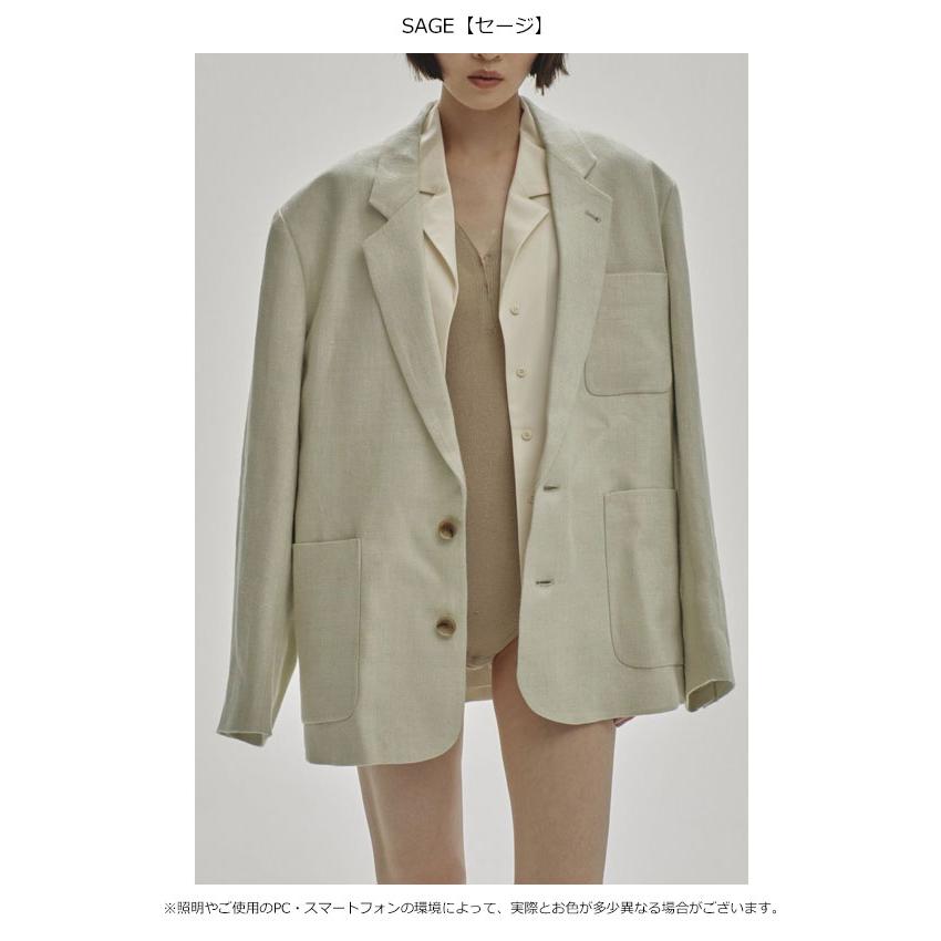 Todayful Boyfriend Linen Jacket Sage 36