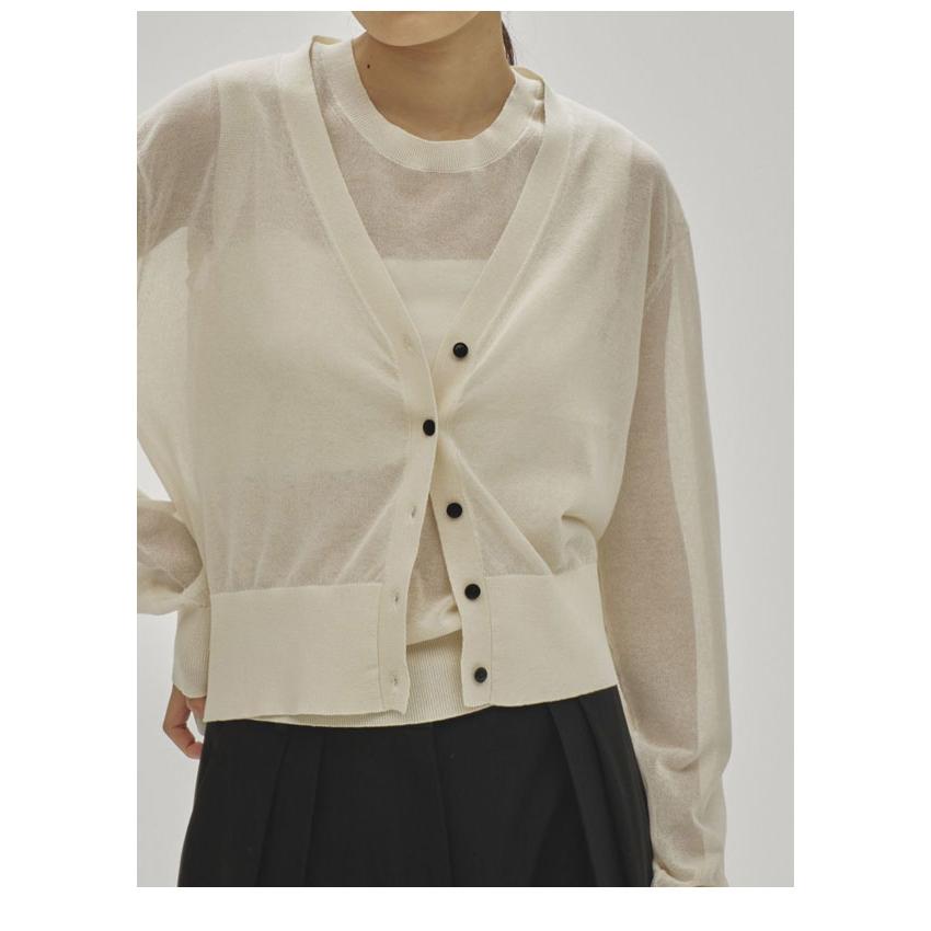 TODAYFUL トゥデイフル 2025springsummer トップス 2set Sheer Knit 2