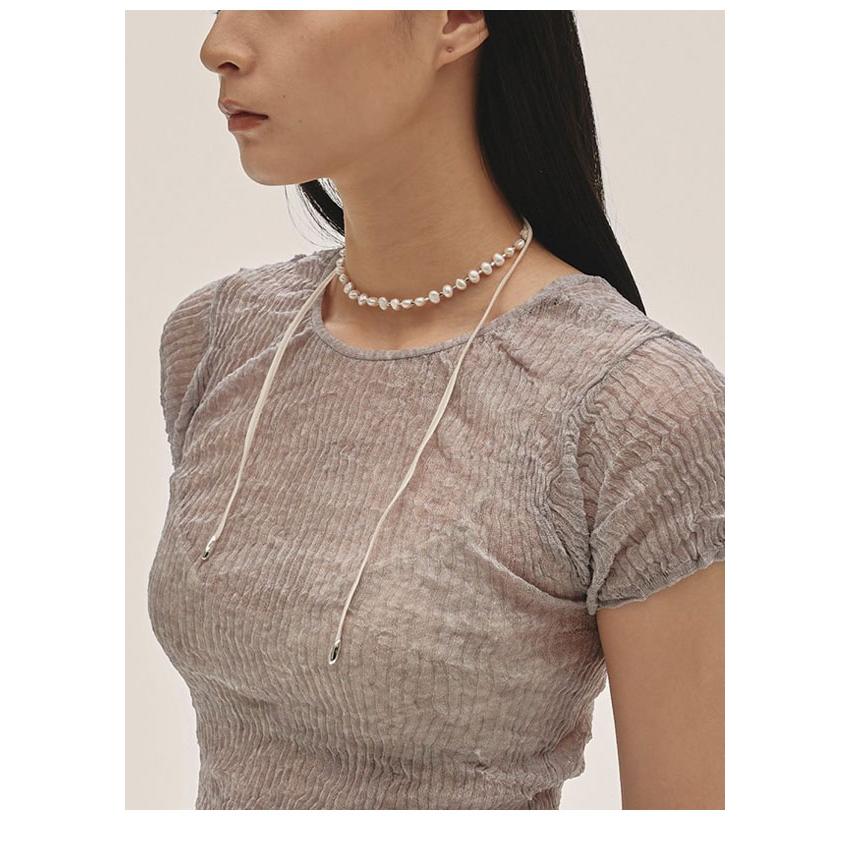 todayful パールリボンチョーカー　エクリュ todayful パールリボンチョーカー エクリュ todayful パールリボン