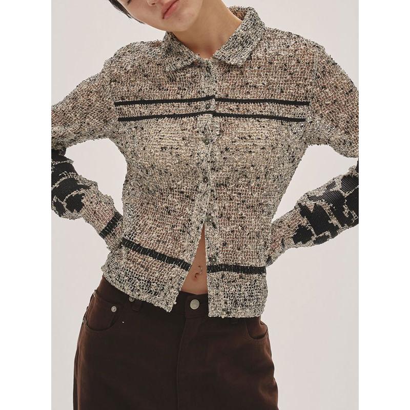 todayful トップス TODAYFUL トゥデイフル 2025prefall トップス Embroidery Mesh