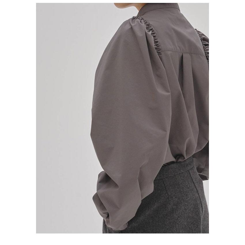 TODAYFUL トゥデイフル 2025winter トップス Puffshoulder Check