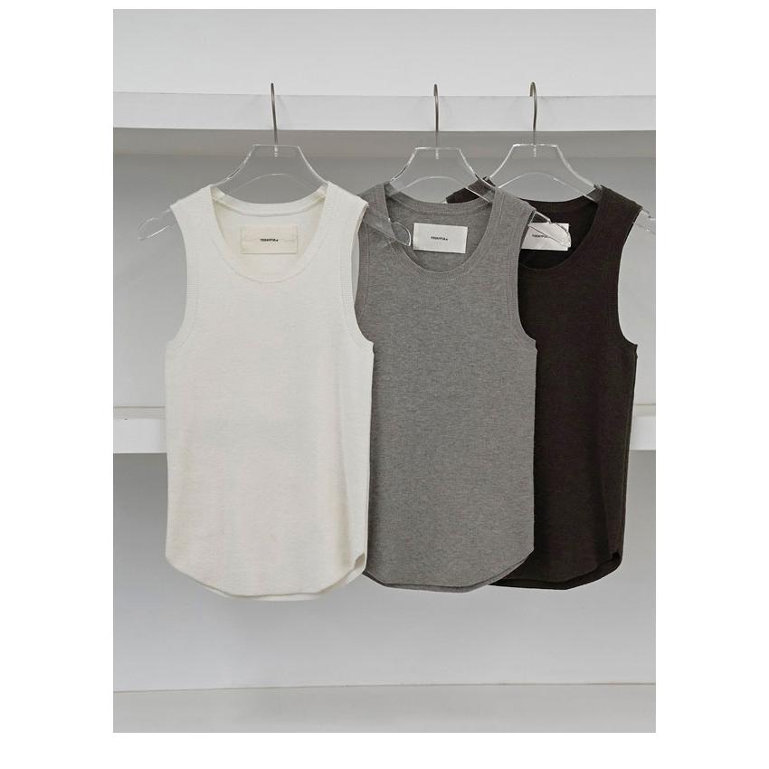 TODAYFUL トゥデイフル 2025prefall トップス Roundhem Knit Tanktop