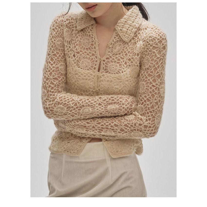 Todayful クロシェニットシャツ TODAYFUL（トゥデイフル）の「【TODAYFUL/トゥデイフル】Crochet Knit