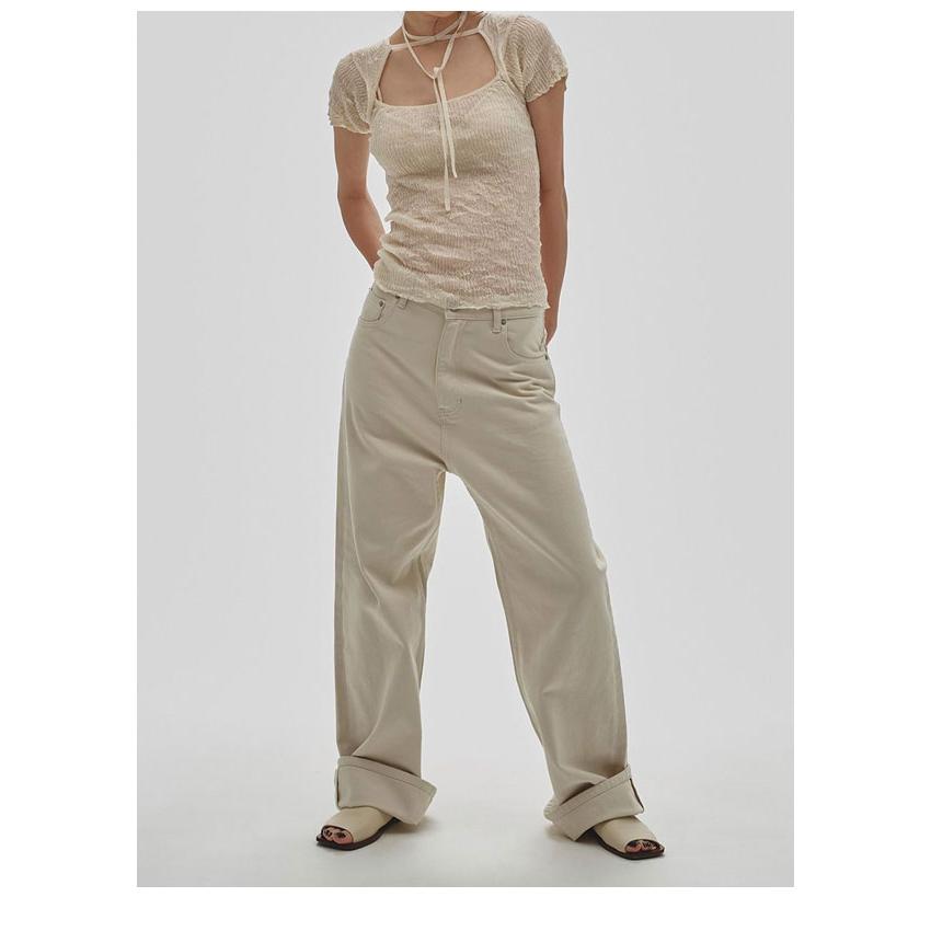 トゥデイフル TODAYFUL 2026springsummer トップス 2way Sheer Knittops 2wayシアーニットトップス 半袖 ミドル丈の画像