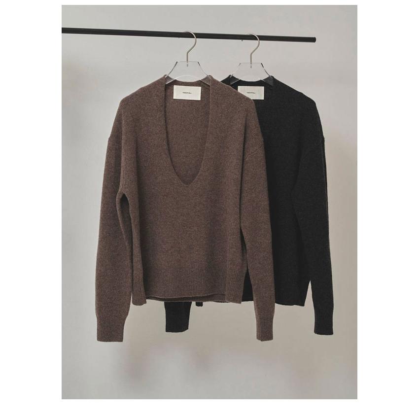 TODAYFUL トゥデイフル 2025winter トップス Uneck Cashmere Knit U