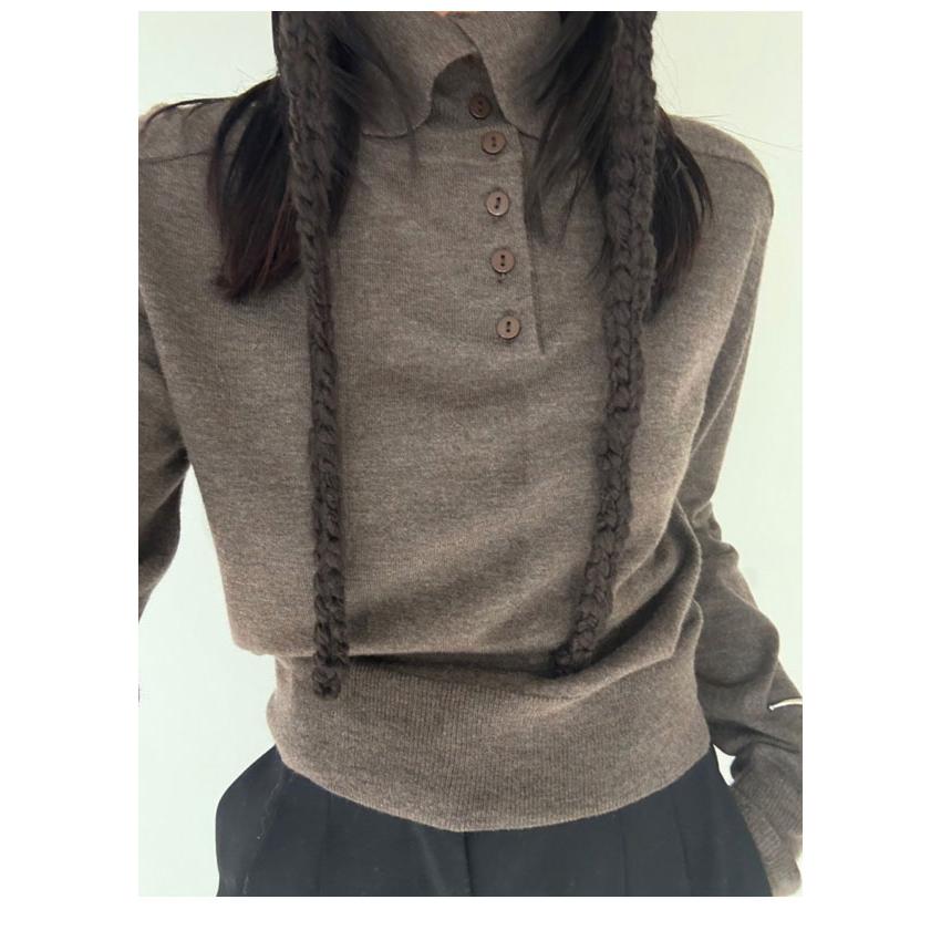 ニット/セーター TODAYFUL - louren  front button polo knit TODAYFUL トゥデイフル 2025winter トップス Front Botton Knit