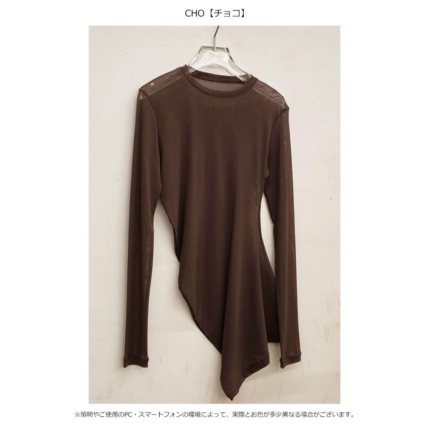 TODAYFUL トゥデイフル 2025prefall トップス Asymmetry Mesh