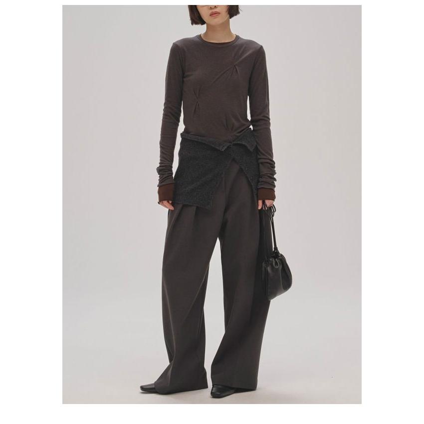 TODAYFUL トゥデイフル 2025winter トップス Tuck Layered Long T