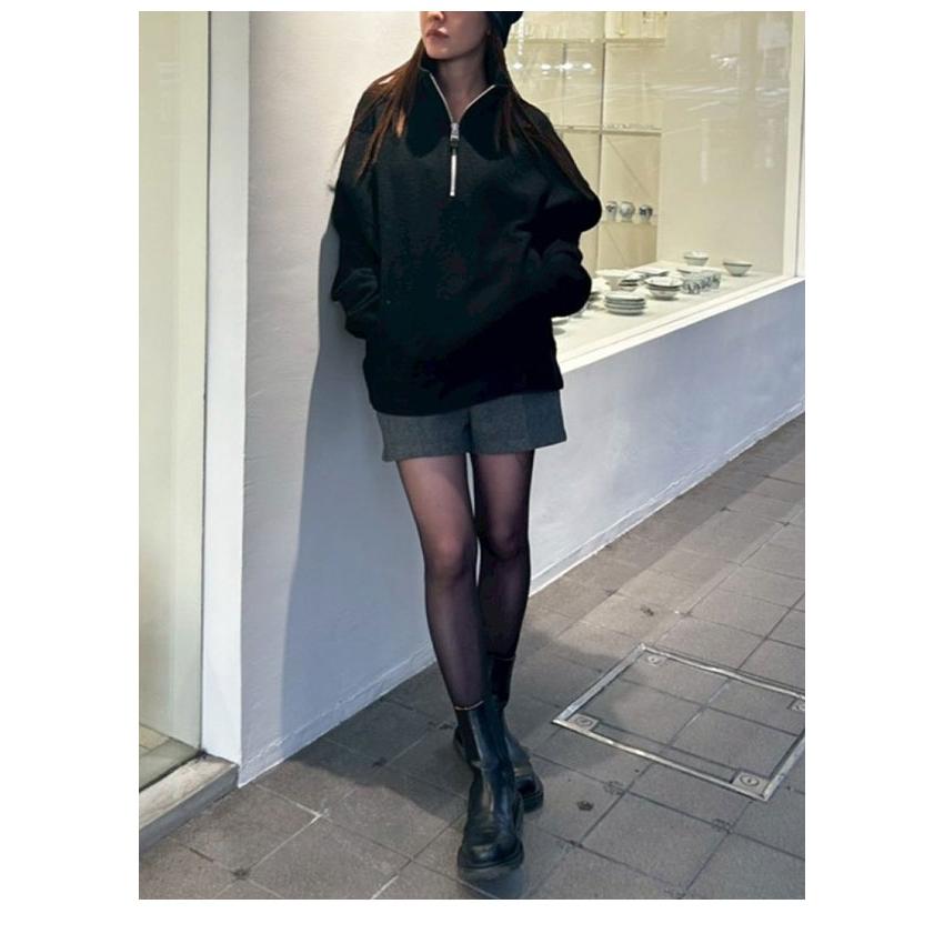 ウールジャージープルオーバー todayful TODAYFUL 「Wool Jersey Pullover」 size F color black 表情のある