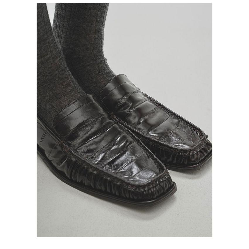 TODAYFUL トゥデイフル 2027springsummer 靴 Squaretoe Gather Loafers