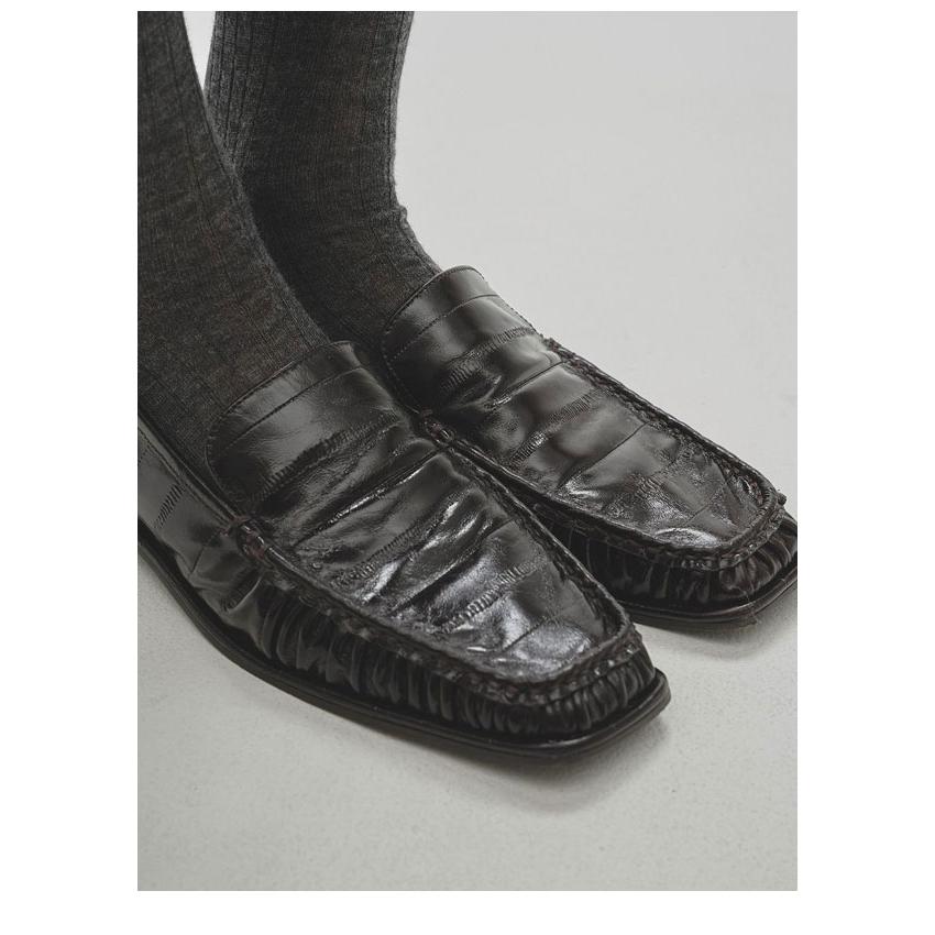 TODAYFUL トゥデイフル 2027springsummer 靴 Squaretoe Gather Loafers