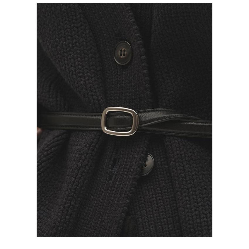 TODAYFUL ブラックレザーベルト TODAYFUL トゥデイフル 2026Winter 小物 Narrow Leather Belt 11月中旬