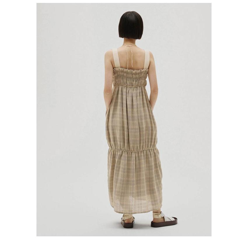 トゥデイフル TODAYFUL 2026springsummer ワンピース Check Jacquard Dress チェックジャカードドレス マキシ丈 キャミソール 12610301 26春夏の画像