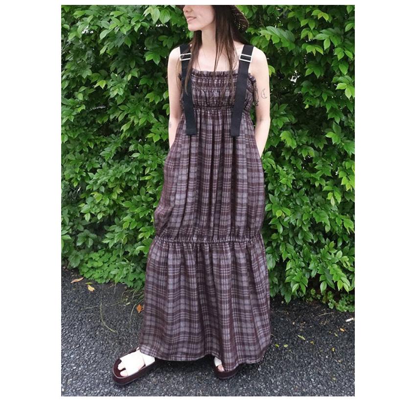 トゥデイフル TODAYFUL 2026springsummer ワンピース Check Jacquard Dress チェックジャカードドレス マキシ丈 キャミソール 12610301 26春夏の画像