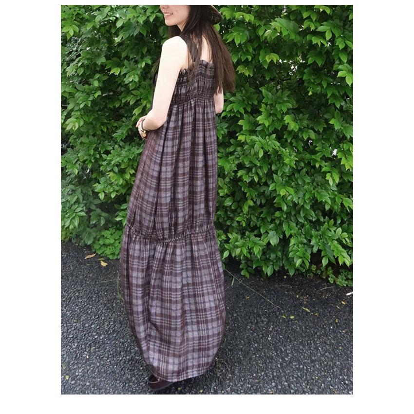 トゥデイフル TODAYFUL 2026springsummer ワンピース Check Jacquard Dress チェックジャカードドレス マキシ丈 キャミソール 12610301 26春夏の画像