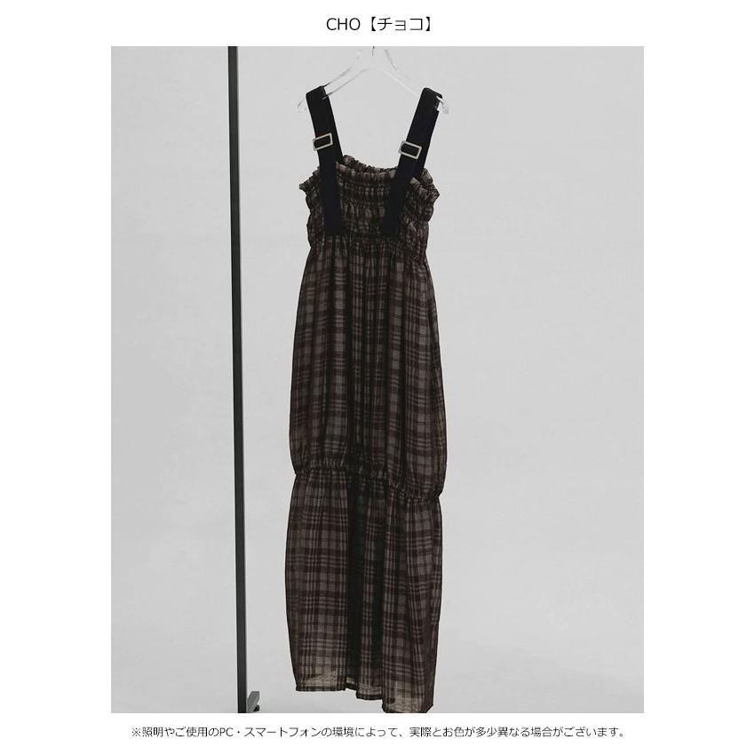 トゥデイフル TODAYFUL 2026springsummer ワンピース Check Jacquard Dress チェックジャカードドレス マキシ丈 キャミソール 12610301 26春夏の画像