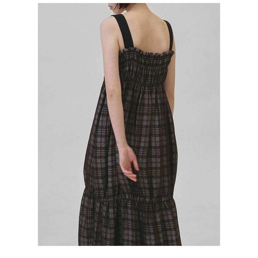 トゥデイフル TODAYFUL 2026springsummer ワンピース Check Jacquard Dress チェックジャカードドレス マキシ丈 キャミソール 12610301 26春夏の画像
