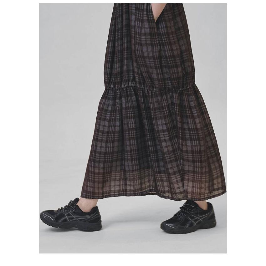 トゥデイフル TODAYFUL 2026springsummer ワンピース Check Jacquard Dress チェックジャカードドレス マキシ丈 キャミソール 12610301 26春夏の画像