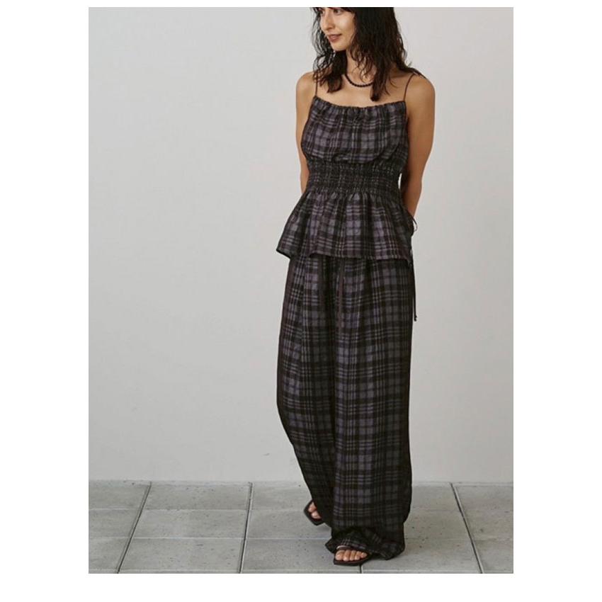 TODAYFUL◆チェックぺプラムT/T TODAYFUL トゥデイフル 2026springsummer トップス Check Jacquard