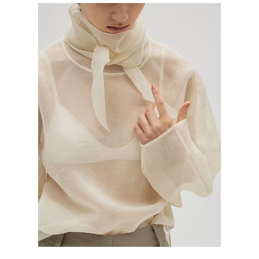 TODAYFUL トゥデイフル 2026springsummer トップス Sheer Tie Blouse