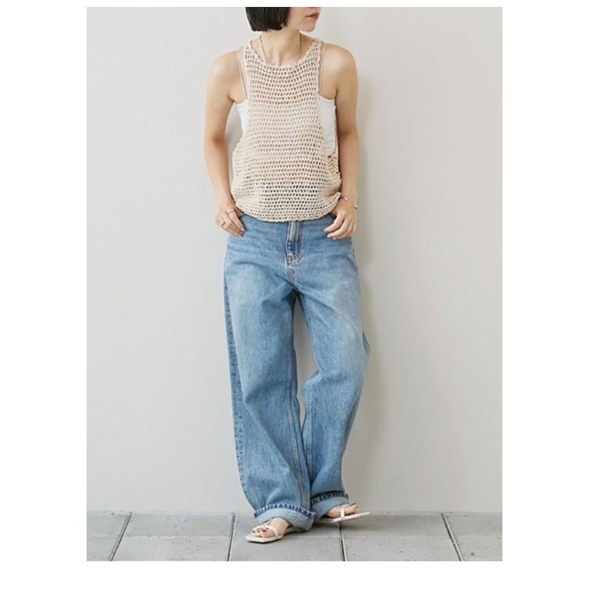 【即日発送】刺繍入りスカラップタンクトップ 刺繍入りスカラップタンクトップ – CONNSE