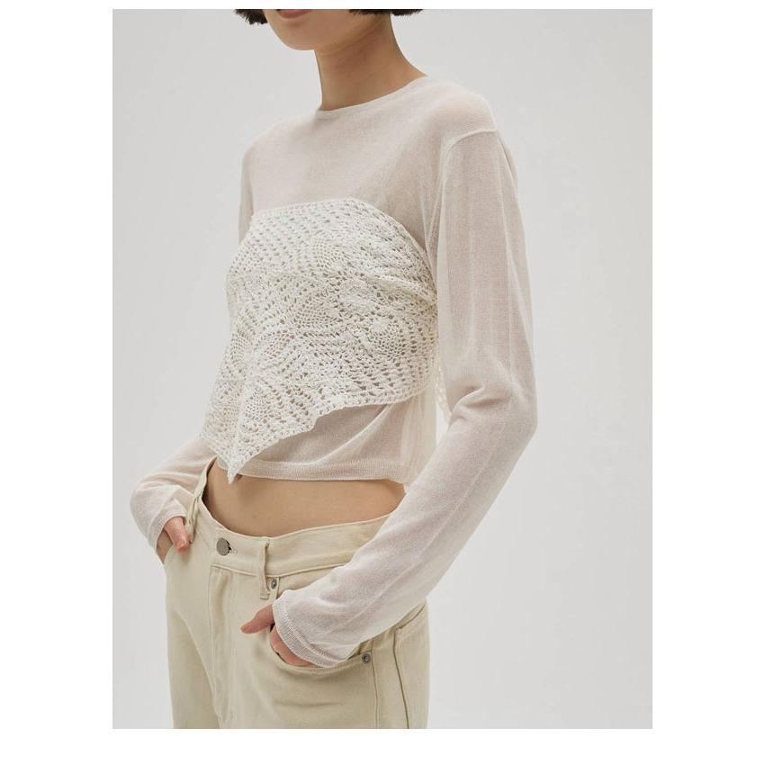 新品Todayful CompactSmooth Knit エクリュ2026SS TODAYFUL トゥデイフル 2026springsummer トップス Compact Sheer Knit