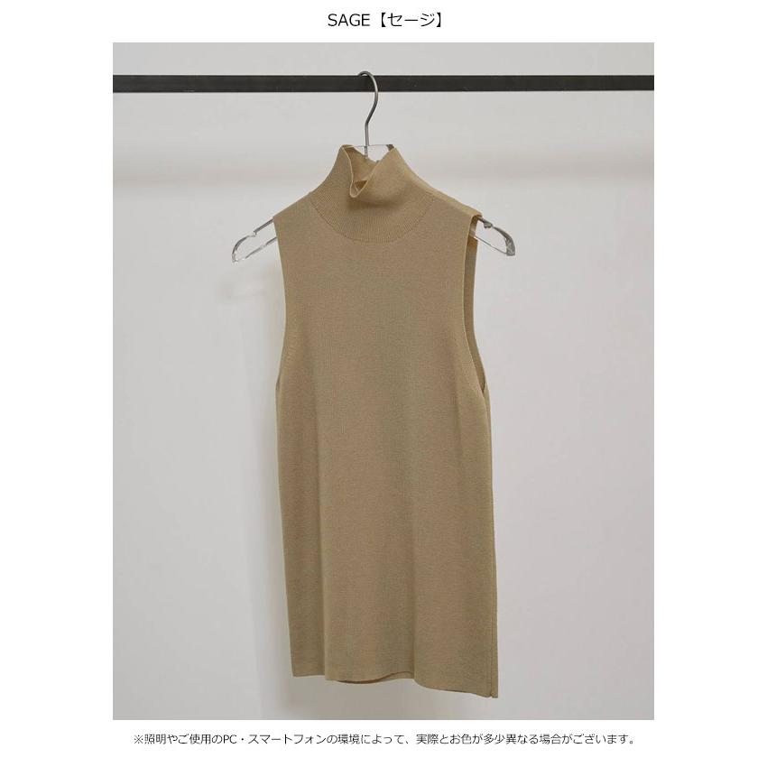 トゥデイフル TODAYFUL 2026springsummer トップス Highgauge Turtle Tanktop ハイゲージタートルタンクトップ ノースリーブ ミドル丈 12610518 26春夏_4