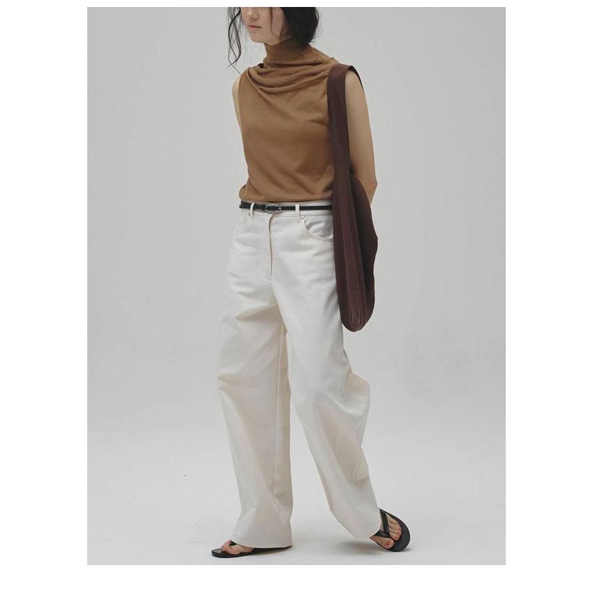 TODAYFUL - 【新品、未使用】TODAYFUL ハイネックリブタンクトップ　エクリュ TODAYFUL トゥデイフル 2026Prefall トップス Highneck Drape Tanktop