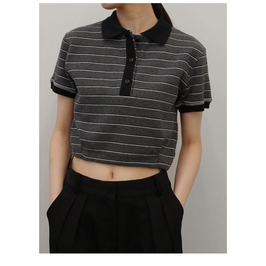 TODAYFUL トゥデイフル 2026springsummer トップス Border Polo Tops 4