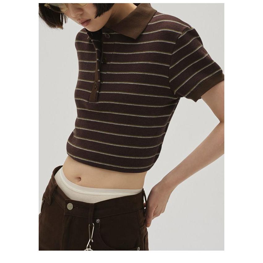 todayful ボーダー TODAYFUL トゥデイフル 2026springsummer トップス Border Polo Tops 4