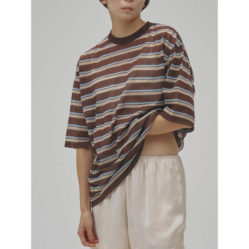 TODAYFUL トゥデイフル 2026Prefall トップス Sheer Border T-shirt 7