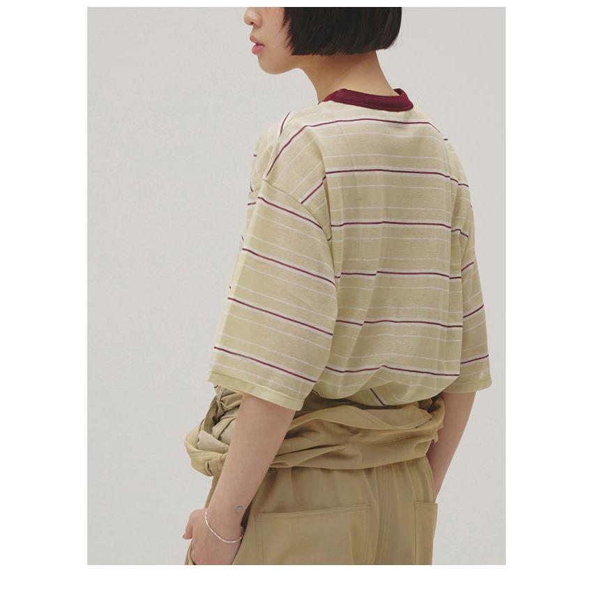 TODAYFUL トゥデイフル 2026Prefall トップス Sheer Border T-shirt 7