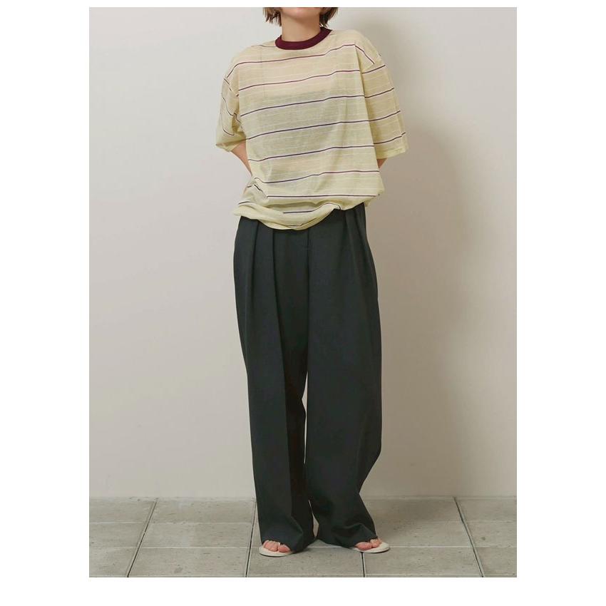 TODAYFUL トゥデイフル 2026Prefall トップス Sheer Border T-shirt 7
