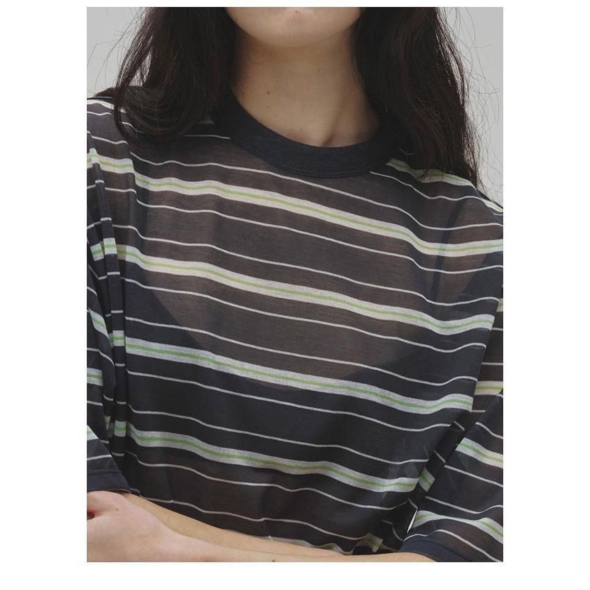 Tシャツ(長袖/七分) Sheer Border T Shirt TODAYFUL (トゥデイフル）Sheer Border T-shirt☆ 26秋冬予約