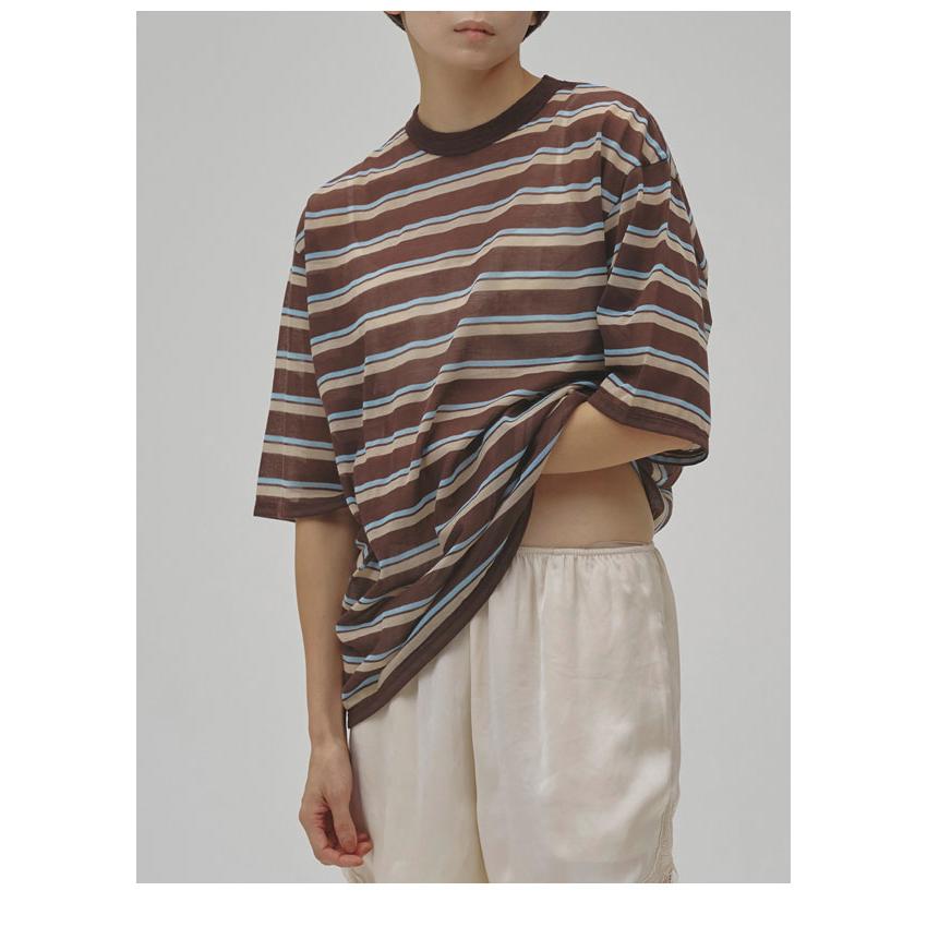 TODAYFUL トゥデイフル 2026Prefall トップス Sheer Border T-shirt 7