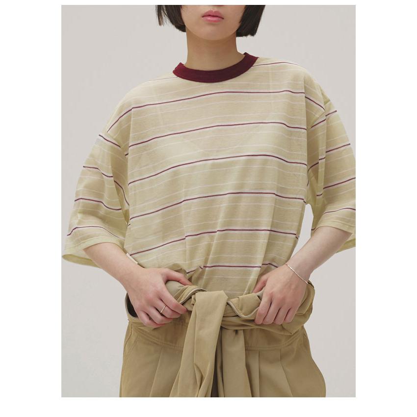 TODAYFUL トゥデイフル 2026Prefall トップス Sheer Border T-shirt 7